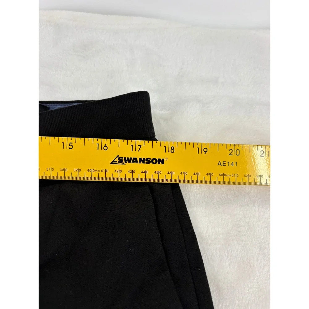 Banana Republic Dress Pants Mens 34x30 Standard Fit Black Flat Front Trouser